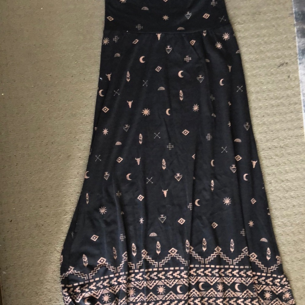 Boho maxi skirt